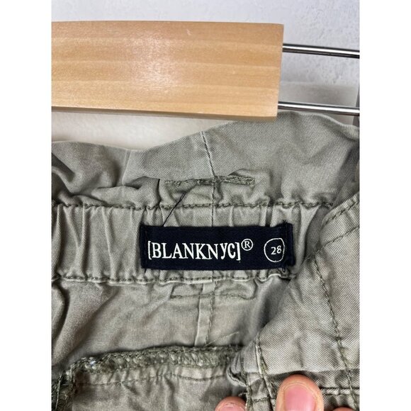 BlankNYC Paperbag Waist Cargo Trousers Sergeant Pepper green size 28 - Picture 3 of 11